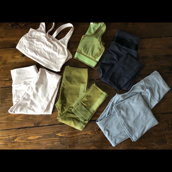 Fabletics High Waist Length Leggings/Flare Pants set Size S - Picture 1 of 3